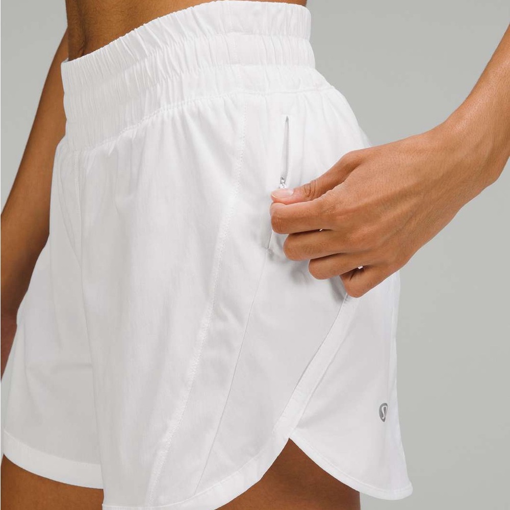 Lululemon | Track That High-Rise Lined Short 5" in white